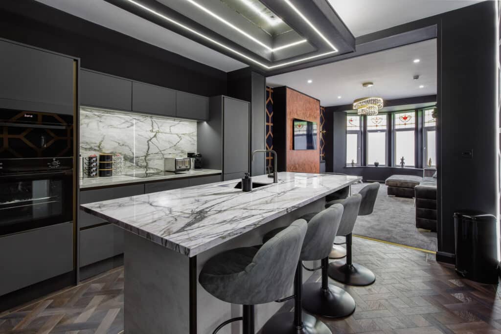 L-Shaped Modular Kitchen - Greelak Industries